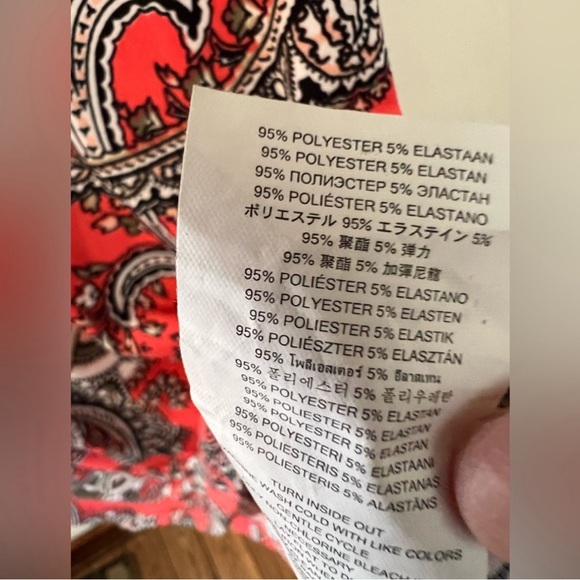 Michael Kors | Orange and Paisley Print Dress - Size Large - Picture 14 of 14